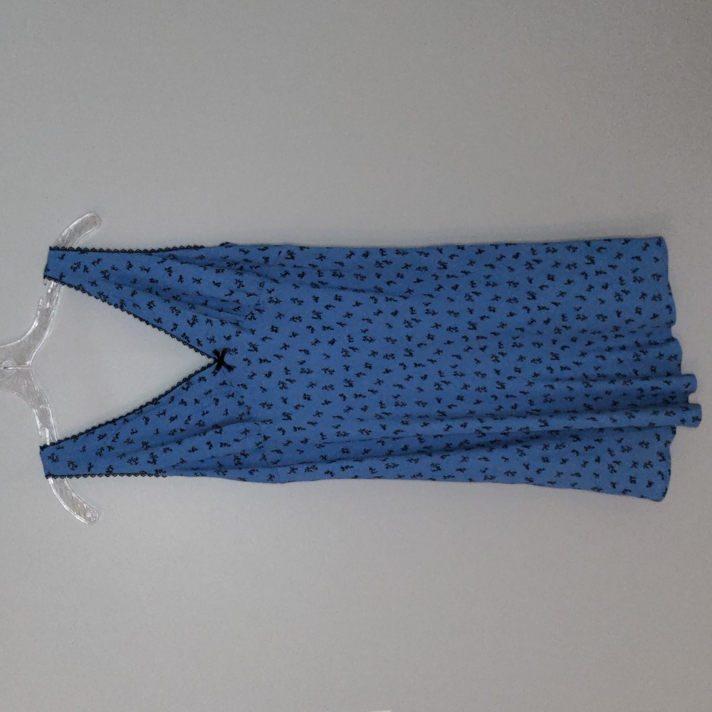 NWT✨ WILD FABLE large blue black floral sleeveless slip dress